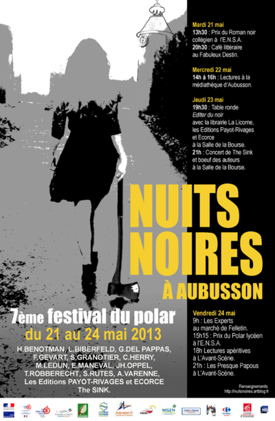festival nuits nours 2013 afiche